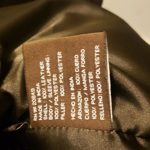 Man's Brown 100% Leather Coat - Picture 3 of 4